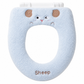 Housse de siège de toilette lavable en peluche épaisse