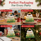 Sac cadeau transparent mignon en forme de sapin de Noël avec poignée