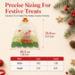 Sac cadeau transparent mignon en forme de sapin de Noël avec poignée