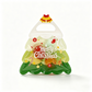 Sac cadeau transparent mignon en forme de sapin de Noël avec poignée