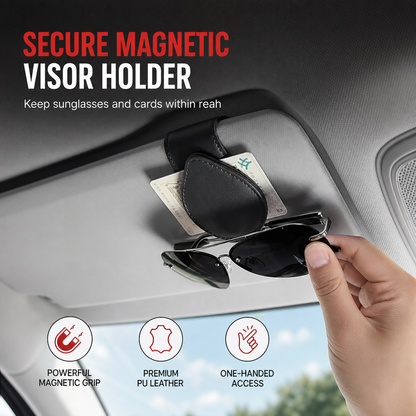 Porte-lunettes de soleil universel portable pour voiture et clip pour carte de ticket