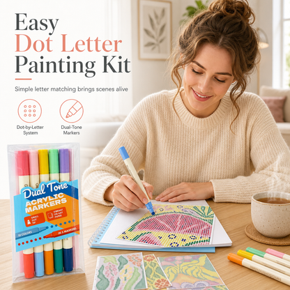 Ensemble de coloriage en braille pour la pleine conscience