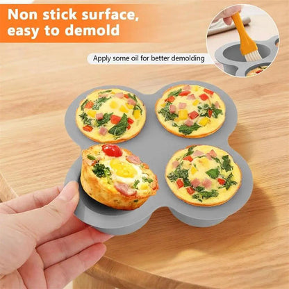 Moule à gâteau en silicone à 4 cavités