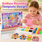 Kit de peinture à points et autocollants DIY pour enfants