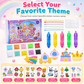 Kit de peinture à points et autocollants DIY pour enfants