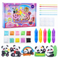 Kit de peinture à points et autocollants DIY pour enfants