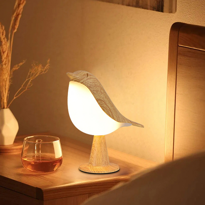 Veilleuse tactile en forme d'oiseau mignon