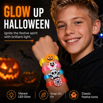 Bracelet lumineux LED pour enfants pour Halloween