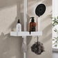 Barre de douche réglable avec support de rangement