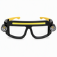 Lampe rechargeable à double faisceau pour lunettes – Éclairage LED mains libres à clipser, lampe avec port de charge Type-C pour la randonnée, le bricolage et la lecture nocturne