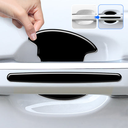 Kit de 8 pièces pour poignées de porte de voiture et protection anti-rayures pour cuvette