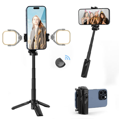Trépied Téléphone Extensible avec Télécommande Détachable Format de Poche