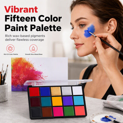 ⏳Offre spéciale à durée limitée⏰Palette de maquillage à l'huile pour le visage et le corps, 15 couleurs