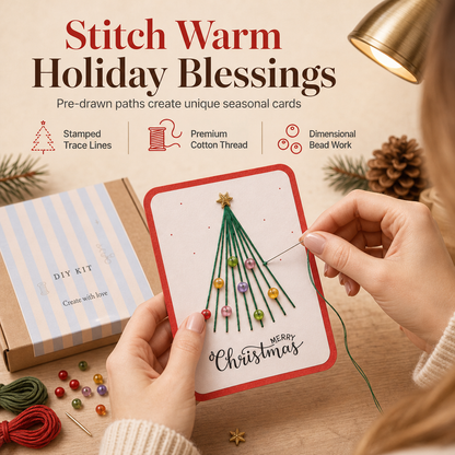 🔥SOLDES DE NOËL -50% ! Kit fabrication cartes de vœux DIY 🎄Créez vos cartes de Noël, activité créative en famille