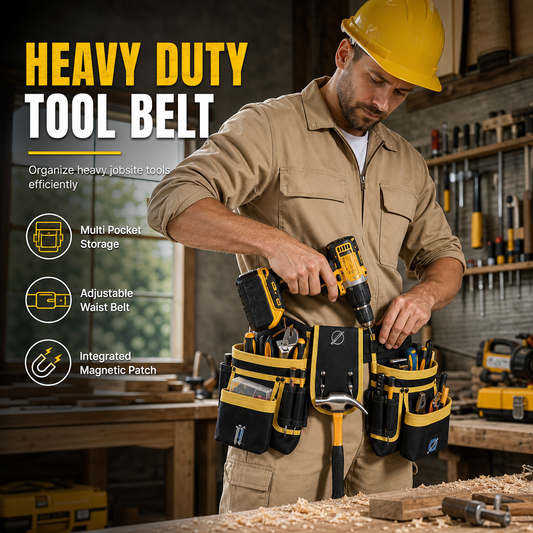 🛠️ PROMO FLASH : 50% DE RÉDUCTION ! Ceinture Porte-Outils Multi-Poches Réglable – Tissu Oxford Ultra-Résistant, Zone Magnétique & Boucle Rapide for une Organisation Optimale sur Tous les Chantiers ✨