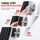 4-Piece Magnetic Car Door Lock Shock-Absorbing Pads