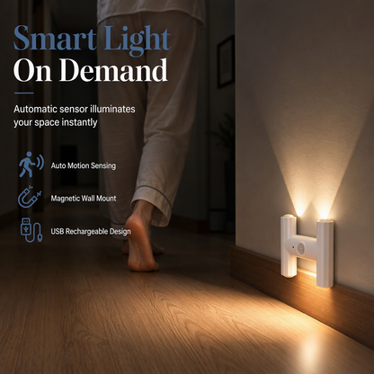 Veilleuse LED rechargeable à détecteur de mouvement magnétique