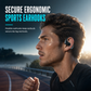 🎧 Écouteurs de sport à oreille ouverte – Écouteurs intra-auriculaires sans fil avec crochet d'oreille pour la course et le fitness