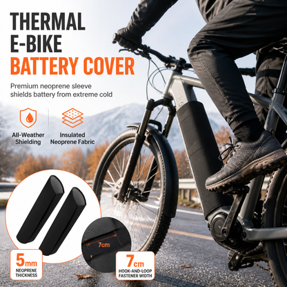 Housse de protection en néoprène pour batterie lithium de vélo électrique, étanche, résistante à la poussière et au froid, pour cadre de vélo électrique