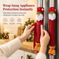 Housses de poignées de porte de réfrigérateur en toile de jute pour Noël - Protections pour appareils de cuisine (micro-ondes et réfrigérateur)