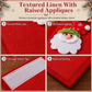 Housses de poignées de porte de réfrigérateur en toile de jute pour Noël - Protections pour appareils de cuisine (micro-ondes et réfrigérateur)