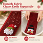 Housses de poignées de porte de réfrigérateur en toile de jute pour Noël - Protections pour appareils de cuisine (micro-ondes et réfrigérateur)