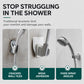 Support universel réglable pour pommeau de douche sans perçage