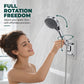 Support universel réglable pour pommeau de douche sans perçage