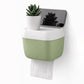 Porte-papier toilette mural sans perçage avec distributeur de mouchoirs et étagère de rangement
