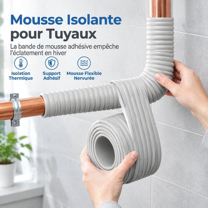 ❄️ Isolation auto-adhésive pour tuyaux en mousse