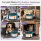 Gamelle chauffante pour chiens, chats et oiseaux, à température constante automatique, pour l'eau et la nourriture, utilisable à l'intérieur comme à l'extérieur.