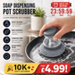 🧽✨ PROMO FLASH : 50% DE RÉDUCTION ! Brosse de Nettoyage avec Réservoir de Liquide Vaisselle Intégré – Tête Récurante en PET & Poignée Confortable for une Vaisselle Rapide et Sans Effort ✨