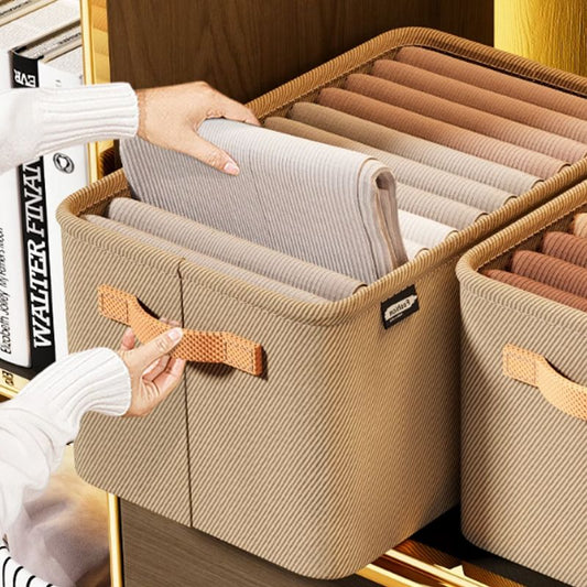 Organisateur de vêtements de boîte de rangement de placard pliable