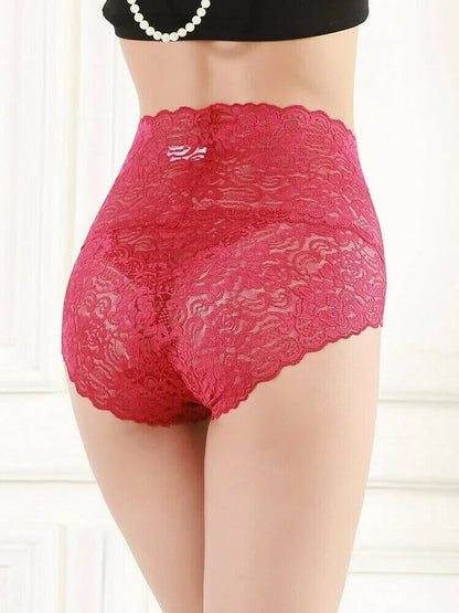 🔥VENTE FLASH 49% DE RÉDUCTION 🔥5 PCS - Jolie culotte sexy en dentelle taille haute