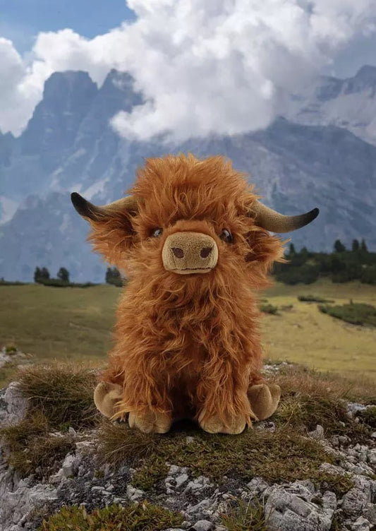 (🎁Vente chaude de Noël 2023🎁)🐂Jouet en peluche doux et écologique en forme de vache des Highlands écossaises