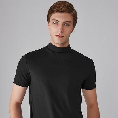 🎁Vente chaude du Nouvel An 2024🎁 T-shirt slim à col roulé pour hommes