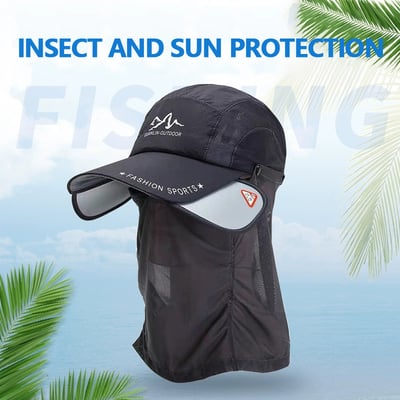 GROSSES SOLDES! Chapeau de protection solaire à bord rétractable pour l'extérieur/pêche/équitation/escalade