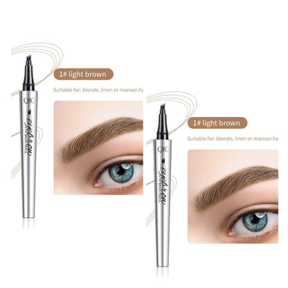 🔥Achetez-en 1, obtenez-en 1 gratuit🔥 -Crayon à sourcils 3D imperméable avec 4 pointes fourchettes